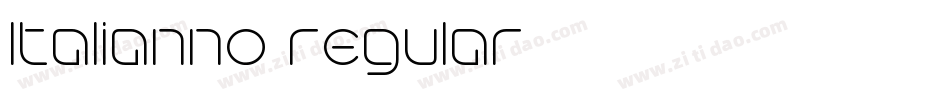ltalianno regular字体转换